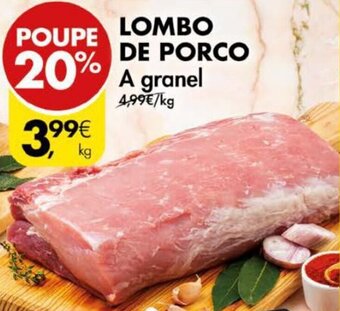 Pingo Doce Lombo de Porco promoção