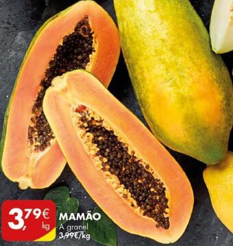 Pingo Doce Mamão promoção