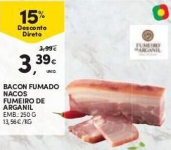 Continente Bacon Fumado Nacos Fumeiro de Arganil 250g promoção