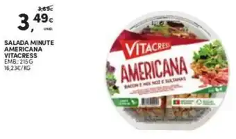 Continente Salada Minute Americana Vitacress 215g promoção