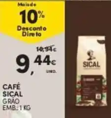 Continente Café Sical 1kg promoção