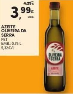 Continente Azeite Oliveira da Serra 0,75L promoção