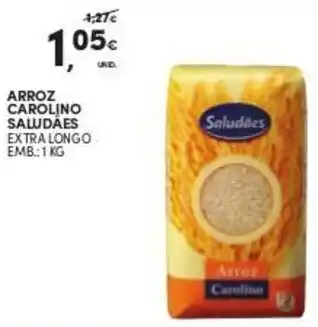 Continente Arroz Carolino Saludães 1kg promoção