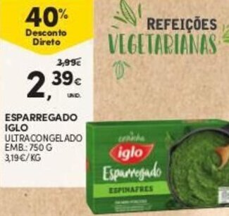 Esparregado Iglo 750g