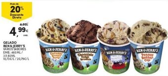 Continente Gelado Ben & Jerry's 465ml promoção