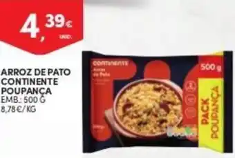 Continente Arroz de Pato Continente Poupança 500g promoção