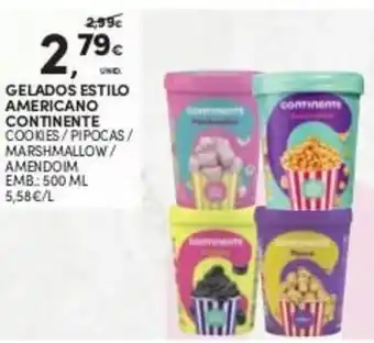 Continente Gelados Estilo Americano Continente 500ml promoção