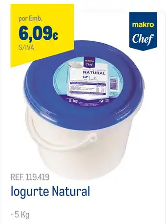 Makro Iogurte Natural 5kg promoção