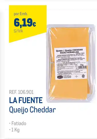 Makro La Fuente Queijo Cheddar 1kg promoção