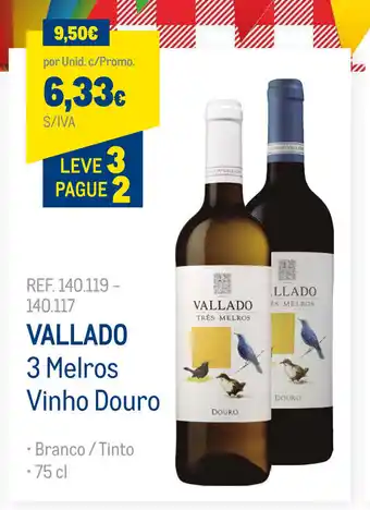 Vallado 3 Melros Vinhos Douro 75cl