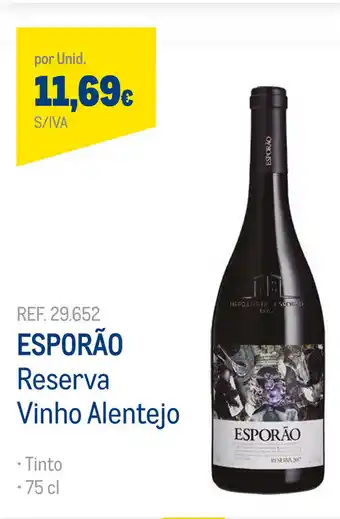 Makro Esporão Reserva Vinho Elentejo 75cl promoção