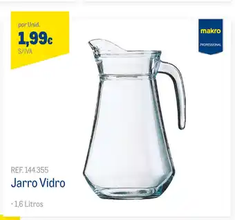 Jarro Vidro 1,6 Litros