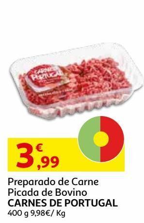 Auchan Preparado carne picada bovinocarnes portugal 400g promoção