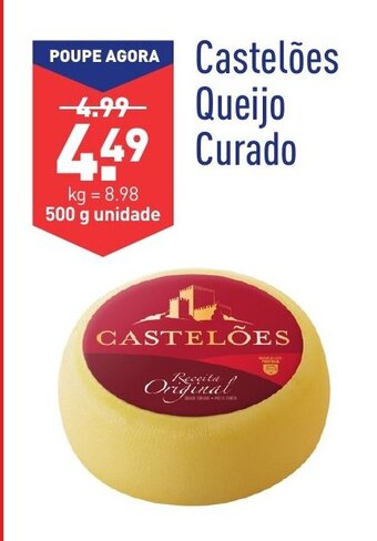ALDI Castelões Queijo Curado 500g promoção
