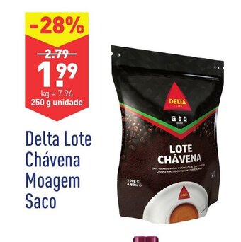 ALDI Delta Lote Chávena Moagem Saco 250g promoção