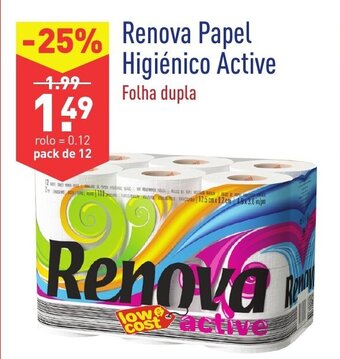 ALDI Renova Papel Higiénico Active promoção