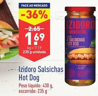 Izidoro Salsichas Hot Dog 235g