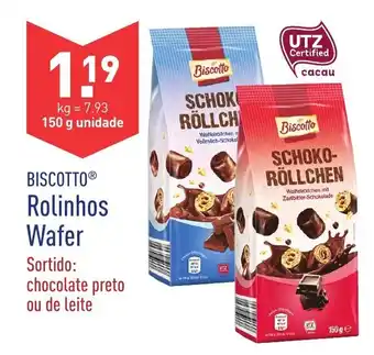 ALDI Rolinhos Wafer 150g promoção