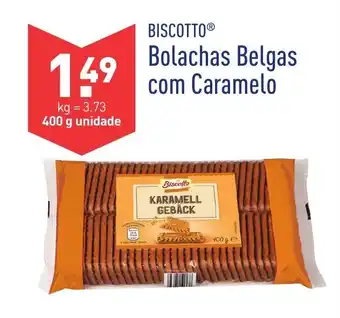 ALDI Bolachas Belgas com Caramelo 400g promoção