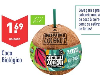 ALDI Coco Biológico promoção