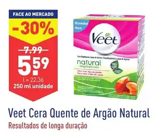 ALDI Veet Cera Quente de Argão Natural 250ml promoção