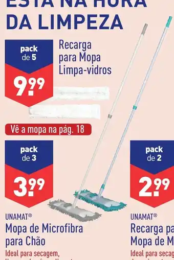 Unamat Mopa de Microfibra para Chão