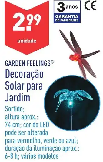 ALDI Decoração Solar para Jardim promoção