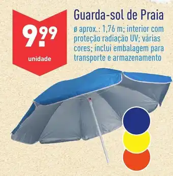ALDI Guarda-sol de Praia 1,76m promoção