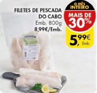 Pingo Doce Filetes de Pescada do Cabo 800g promoção