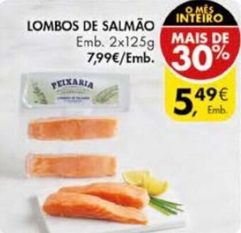 Pingo Doce Lombos de Salmão 2 x 125g promoção