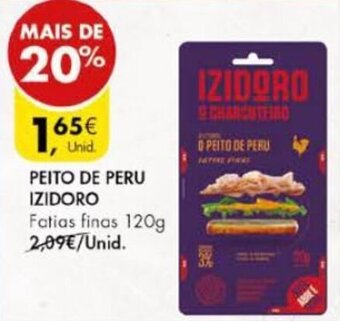 Pingo Doce Peito de Peru Izidoro 120g promoção