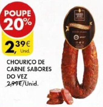 Pingo Doce Chouriço de Carne Sabores do Vez promoção