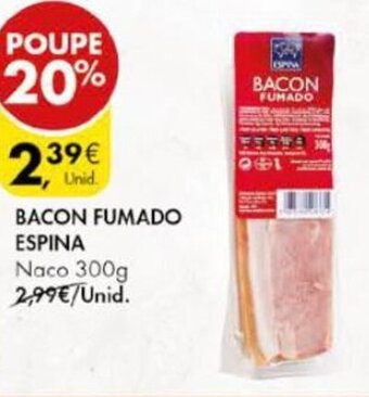 Pingo Doce Bacon Fumado Espina 300g promoção