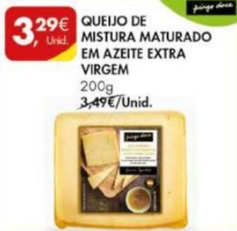 Pingo Doce Queijo de Mistura Maturado em Azeite Extra Virgem 200g promoção