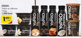 Pingo Doce Yopro Sólido 160g promoção