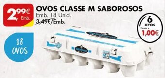 Pingo Doce Ovos Classe M Saborosos 18 unid promoção