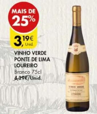 Pingo Doce Vinho Verde Ponte de Lima Loureiro 75cl promoção