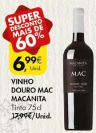 Pingo Doce Vinho Douro Mac Maçanita 75cl promoção