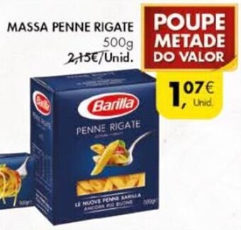 Pingo Doce Massa Penne Rigate 500g promoção