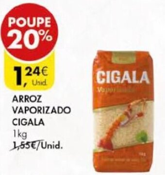 Pingo Doce Arroz Vaporizado Cigala 1kg promoção