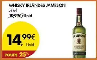 Pingo Doce Uísque jameson promoção
