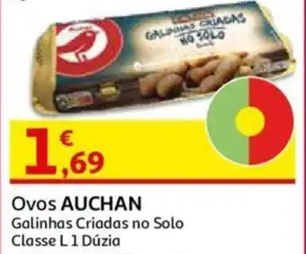 Auchan Ovos Auchan Galinhas Criadas no Solo Classe L 1 Dúzia promoção