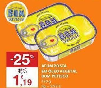Atum em lata bom petisco
