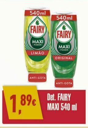 Detergente lavalouça fairy