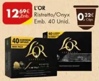 Pingo Doce L'Or Ristretto / Onyx 40 unid. promoção
