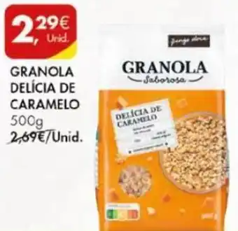 Pingo Doce Granola Delícia Caramelo 500g promoção