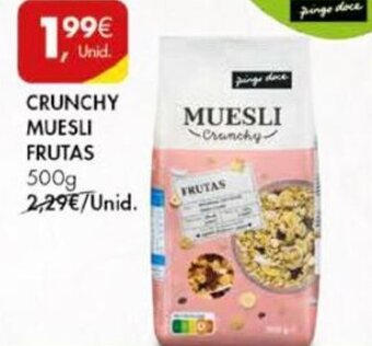 Pingo Doce Crunchy Muesli Frutas 500g promoção