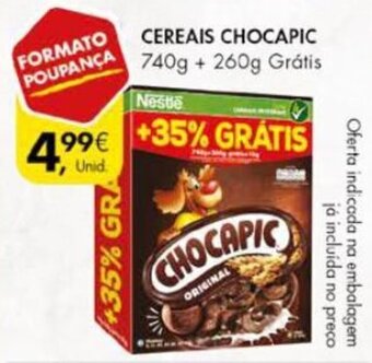 Pingo Doce Cereais Chocapic 740g + 260g promoção