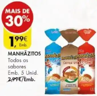 Pingo Doce Manhãzitos 5 unid. promoção