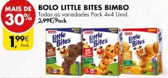 Pingo Doce Bolo Little Bites Bimbo 4 x 4 unid. promoção